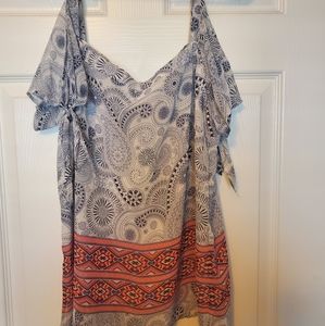 Skies are Blue Cold Shoulder Top